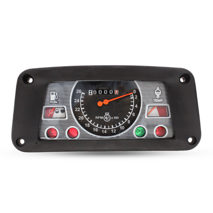 Front panel view of CSNN10849L gauge cluster for Ford 5000 2000 3000 3400 tractors