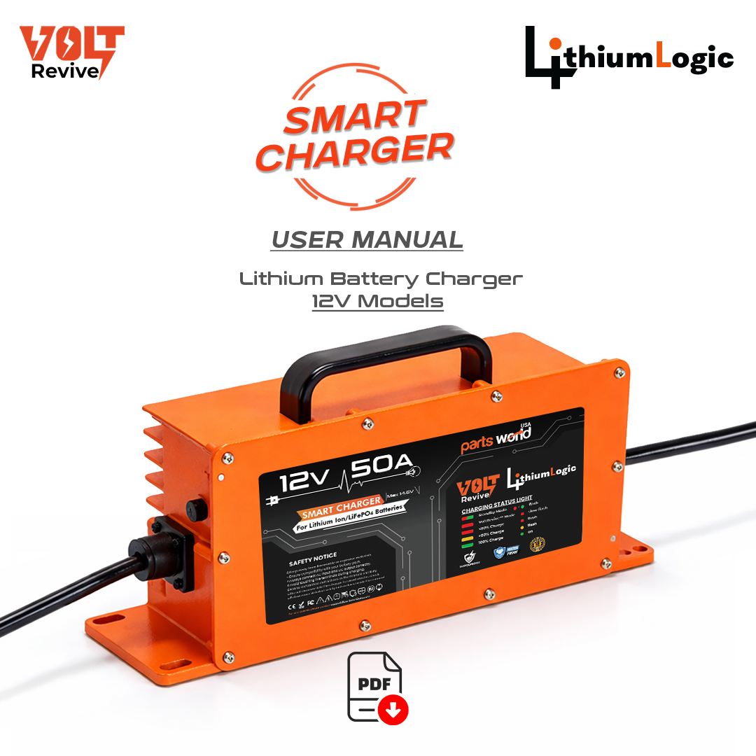 Installation Guide - LithiumLogic™ 12V (Max 14.6V) 50A battery charger with SB50 plug (Manual 1)