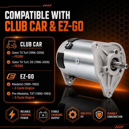 12V 23A Starter Generator fits Club Car DS, Precedent, Carryall