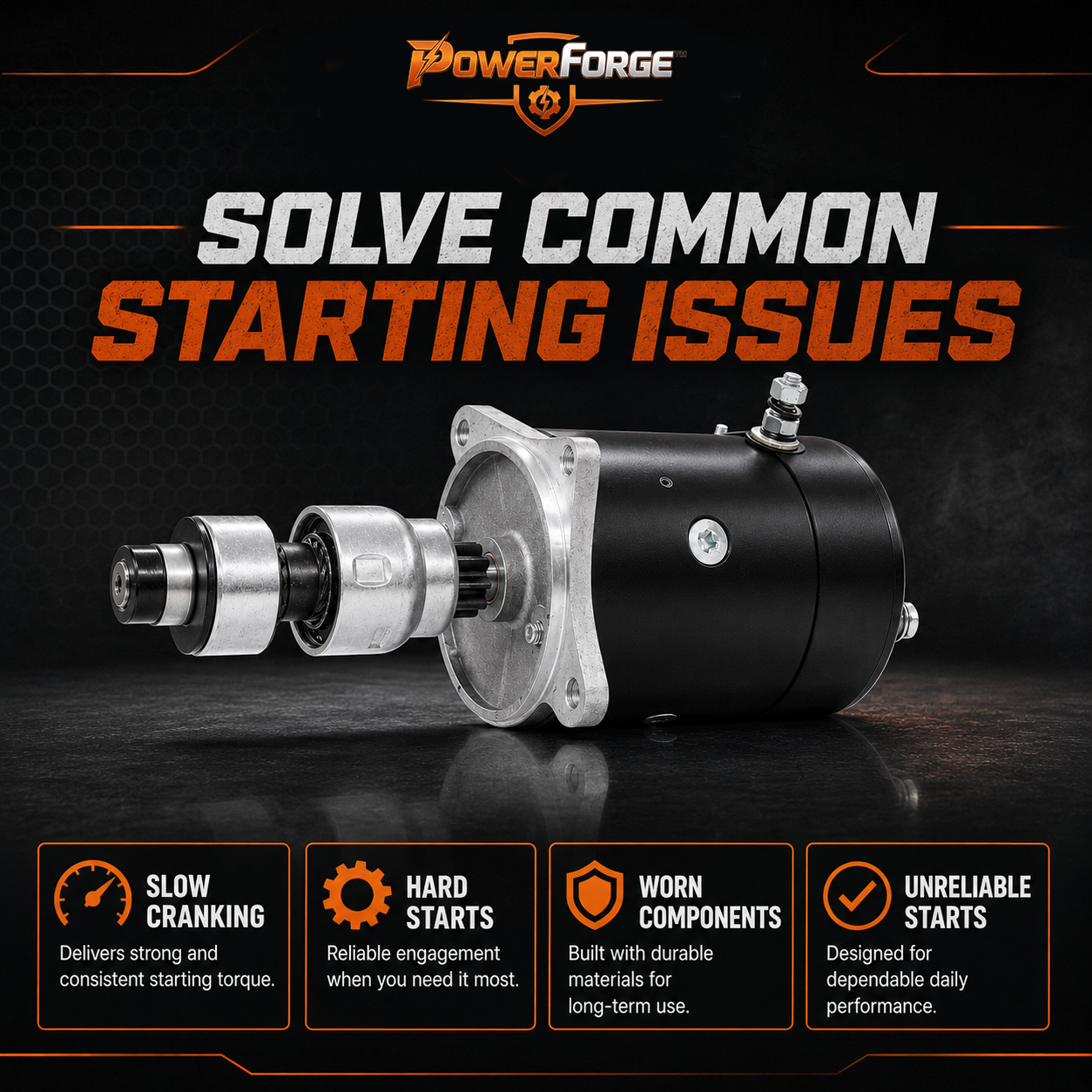 12V Starter Motor fits Ford F100 F250 F350 (1956-1961)