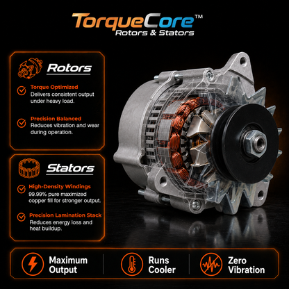 12V 55A Alternator fits Ford 455C 555C 655C(1989-1992) 3230(1990-1993)