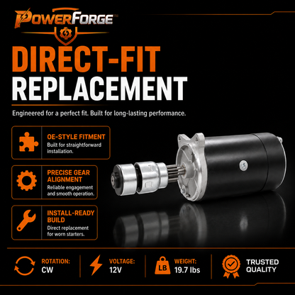 12V Starter Motor fits Ford F-100 F-350 Pickup Thunderbird (1962-1964)