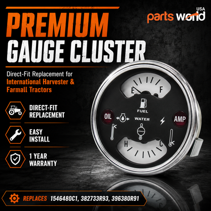 Gauge Cluster fits IH Farmall 706 806 1206 1546480C1