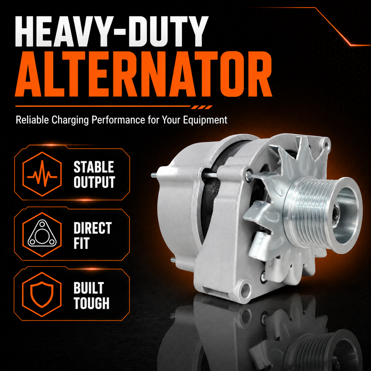 12V 65A Alternator fits John Deere 1030 1130 1630(1970-1982)