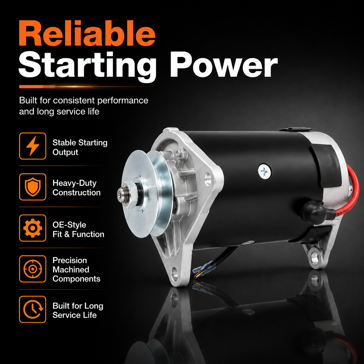 12V 23A Starter Generator fits Yamaha G2 G5 G8 G9 G11 G14 (1985-96)