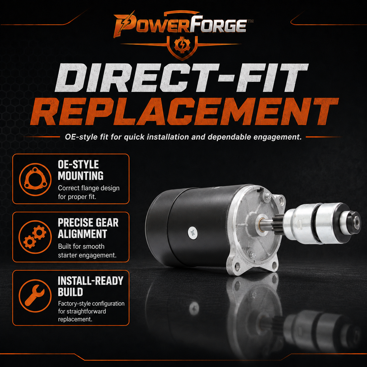 12V Starter Motor fits Ford F100 F250 F350 (1956-1961)