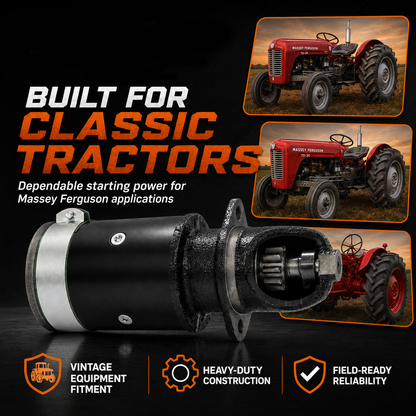6V Starter Motor fits Massey Ferguson TO-20 (1948-1951)
