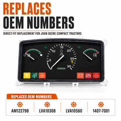 Gauge Cluster fits John Deere 4400 4410 4500 4600 4300 AM122798