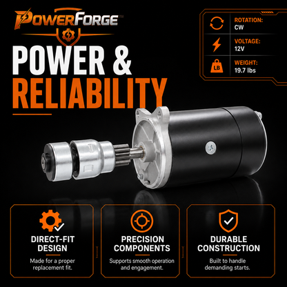 12V Starter Motor fits Ford F-100 F-350 Pickup Thunderbird (1962-1964)