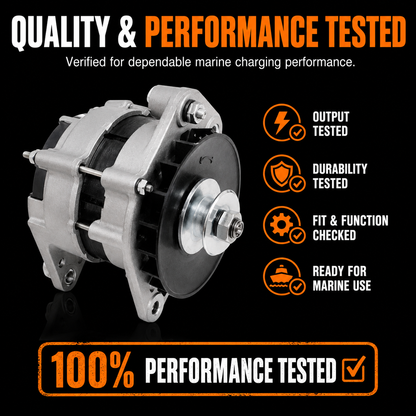 12V 70A Universal Marine Alternator fits Various Boats, Prestolite