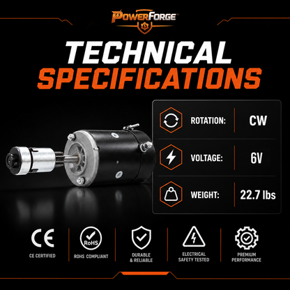 6V Starter Motor fits Ford 8N, 9N, 2N (1939-1952)