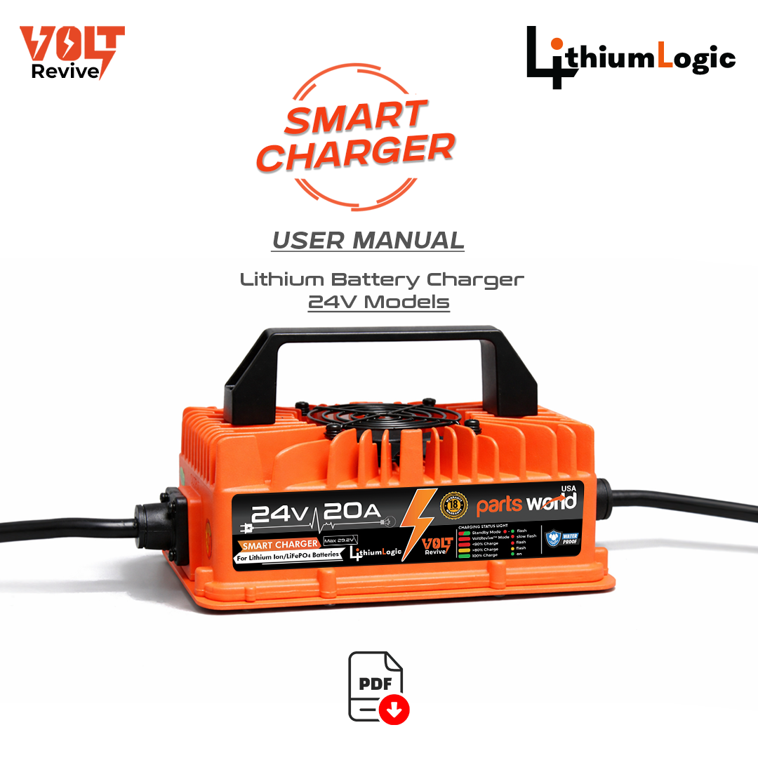 Installation Guide - LithiumLogic™ 24V (Max 29.2V) 30A battery charger with SB50 plug (Manual 1)