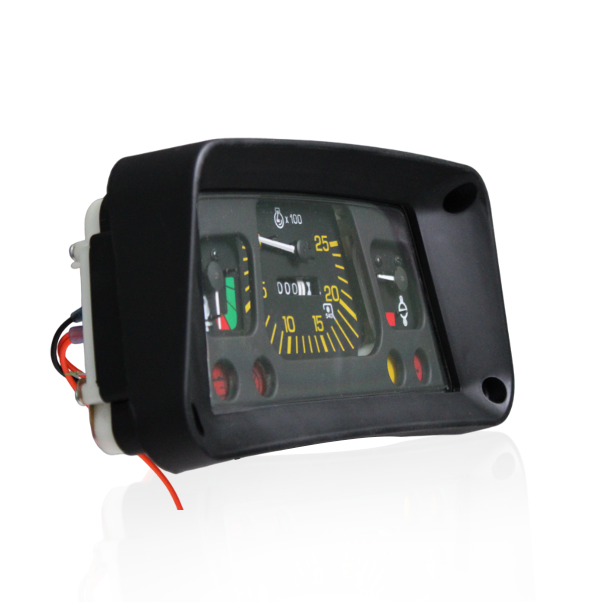 Top label view of E5NN10849DA gauge cluster for Ford 3600 and 3910 models