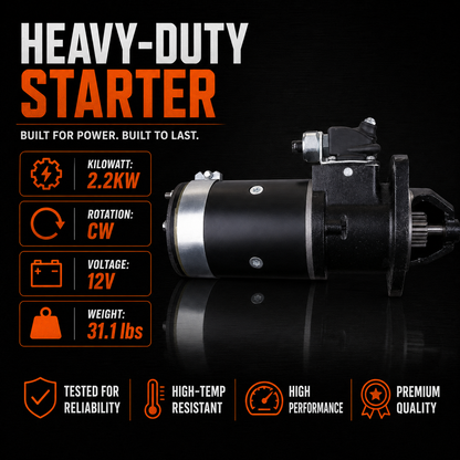 12V 2.2kW Starter fits Fordson Dexta 1957-1961, Super Dexta 1962-1964