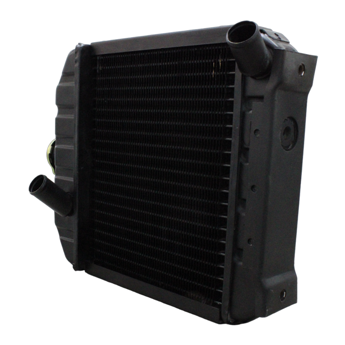 Angled view of radiator for Kubota tractors with NON HST configuration