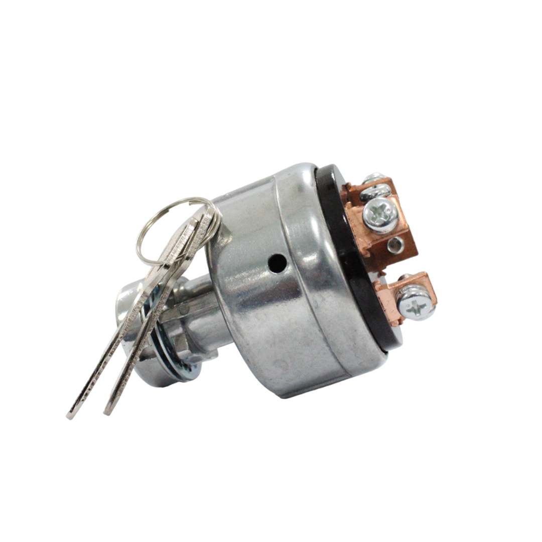 Installed view of 08086-10000 ignition switch on John Deere 650 and 750 dashboard