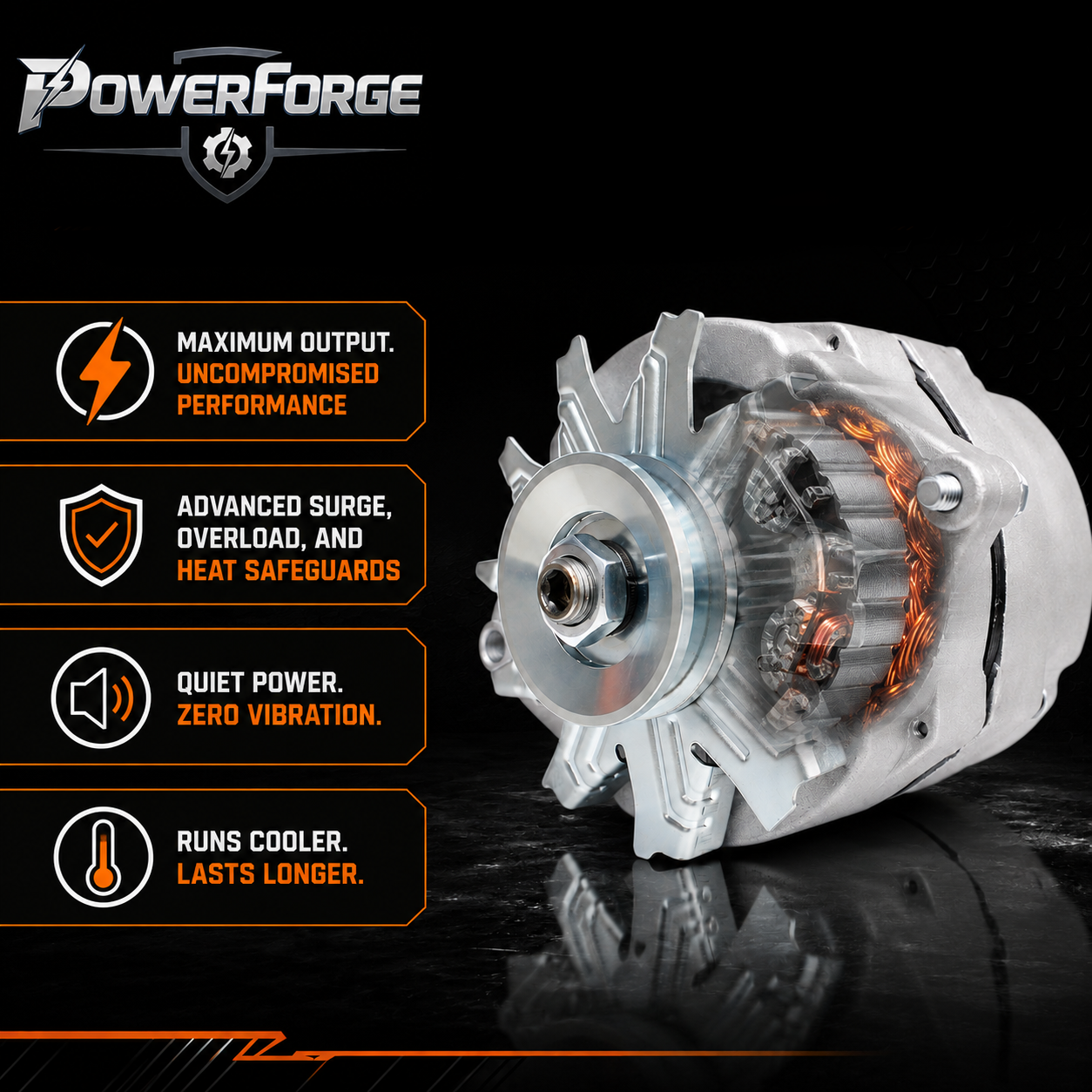 12V 63A Alternator fits Buick Chevy GMC Chevrolet B60 Case 580C