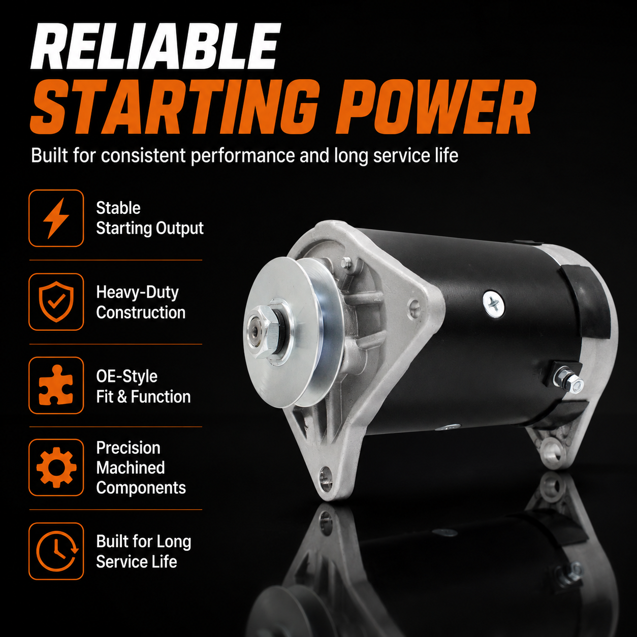 12V 23A Starter Generator fits EZ-GO GXT Medalist MG2 TXT (1980-2008)