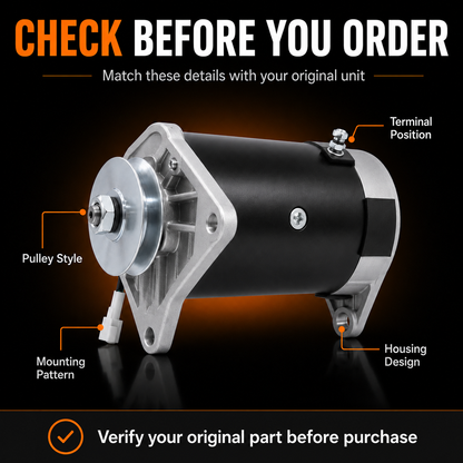 12V 23A Starter Generator fits EZ-GO Medalist & Pre-Medalist (1980-1993)