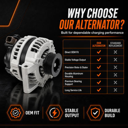 12V 105A Alternator fits Honda Accord (2003-2007) 13980N 31100RAAA01