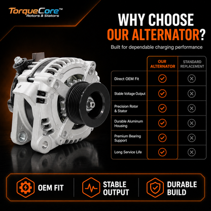 12V 100A Alternator fits Toyota (2004-2006) 11034N 9664219-388