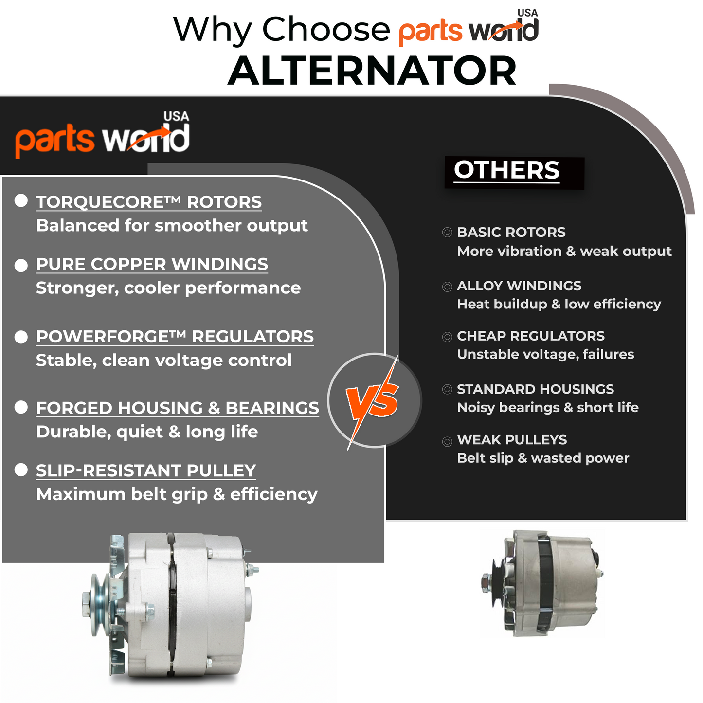 12V 105A Alternator fits Chevy GMC ADR 0151, 7127 SEN, 7127-SEN-100A1G