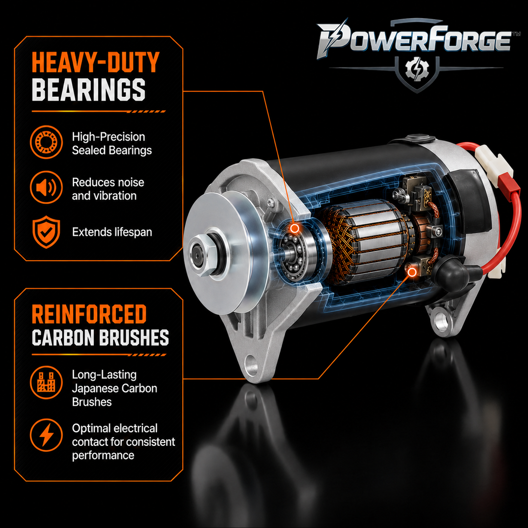 Heavy-Duty Bearings | Reinforced Carbon Brushes