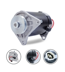 12V 15A starter generator for Yamaha G16A Ultima golf cart – front angled view