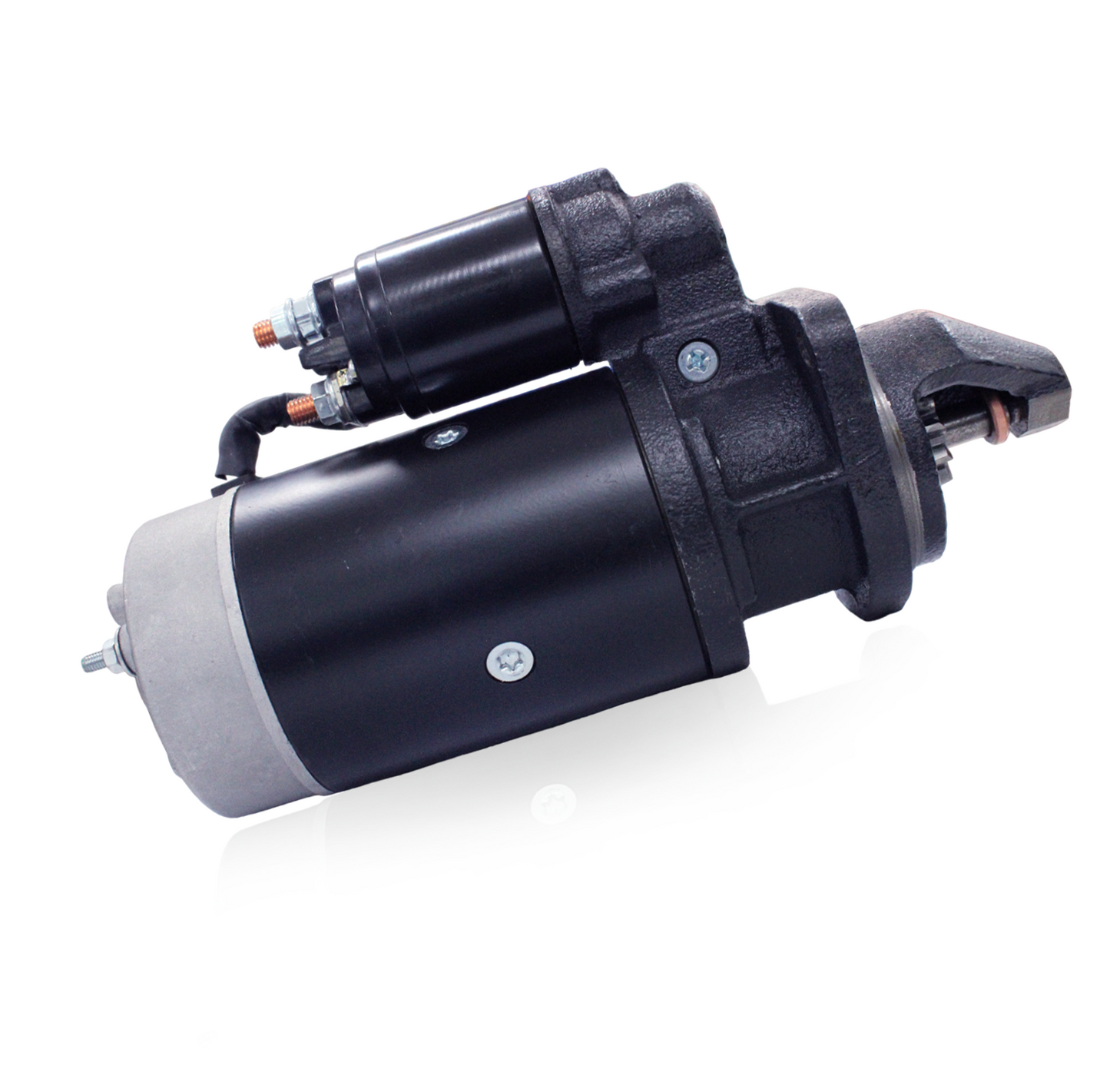 12V 3kW starter motor front view for Massey Ferguson MF-399, MF-290, MF-375 tractors