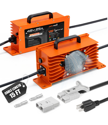 LithiumLogic™ 48V (Max 58.4V) 25A battery charger with SB50 plug