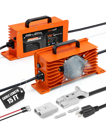 LithiumLogic™ 48V (Max 58.4V) 20A battery charger with SB50 plug