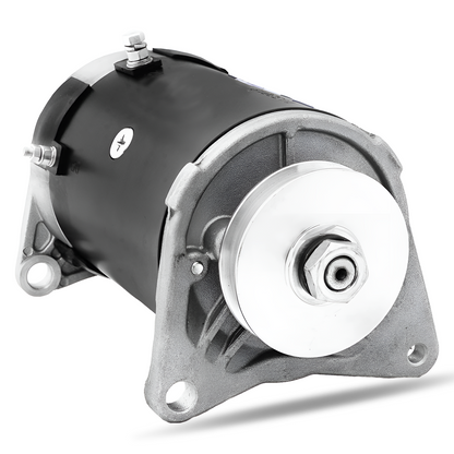 Rear mounting view of starter generator for EZ-GO TXT golf carts 1980–1993