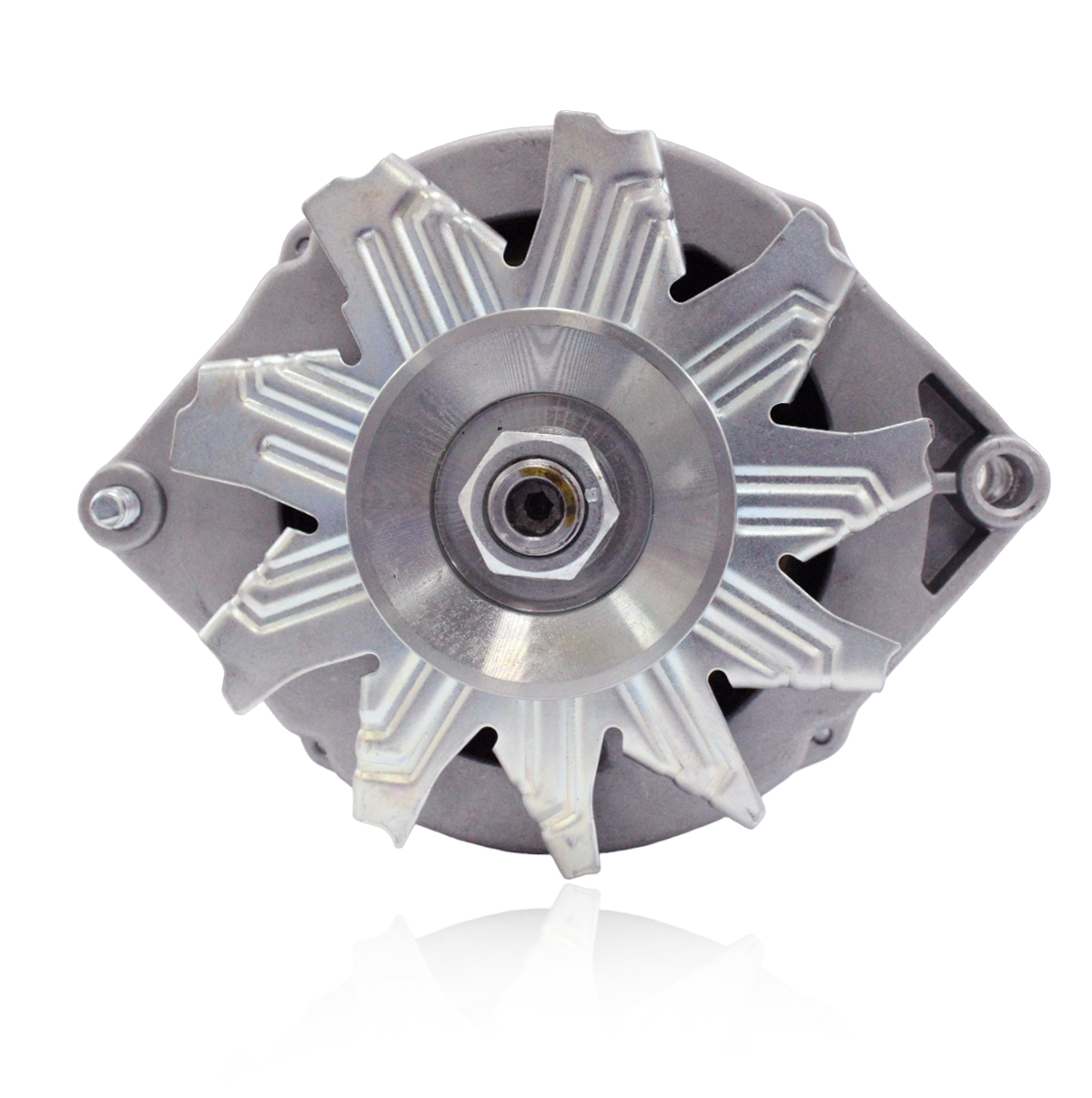 Side view of 12V alternator compatible with CASE Cruz Crane models