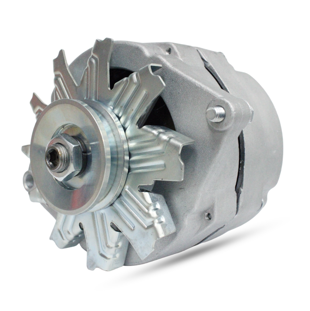 Side angle of 63A alternator for Chevrolet B60 and Case 580C
