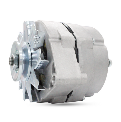  Diagonal product view of 12V 63A alternator from Parts World USA
