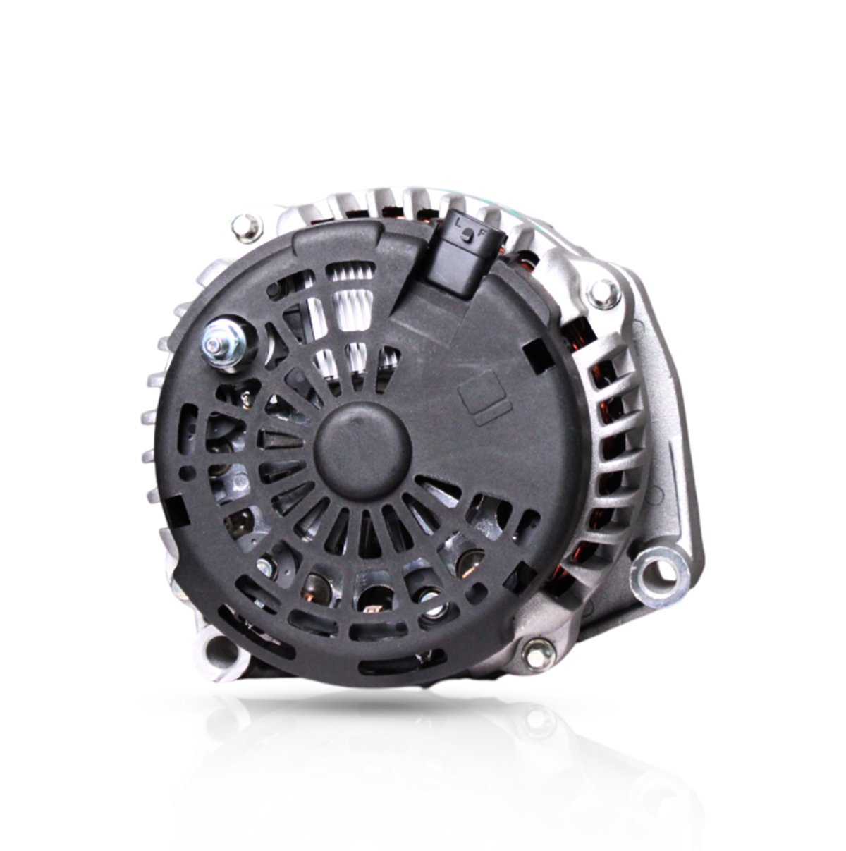 Top View of 12V Alternator for GMC Sierra and Silverado Trucks
