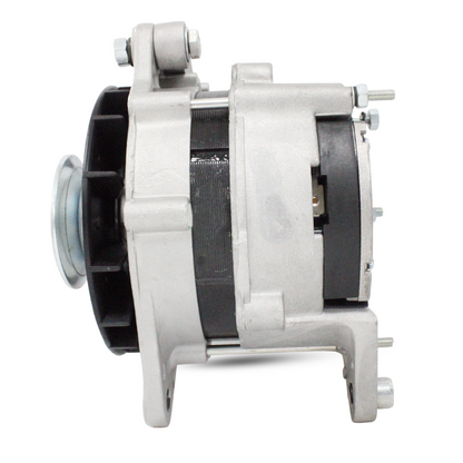 Front view of 12V 70A universal marine alternator for boats and Prestolite systems