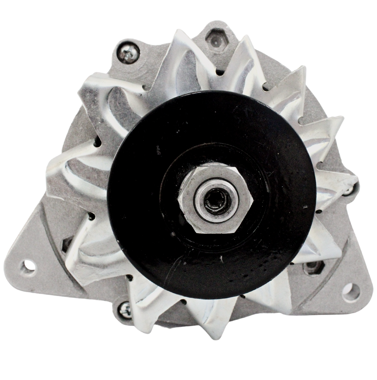 Rear connector and mounting view of Ford 555C 12V 55A alternator