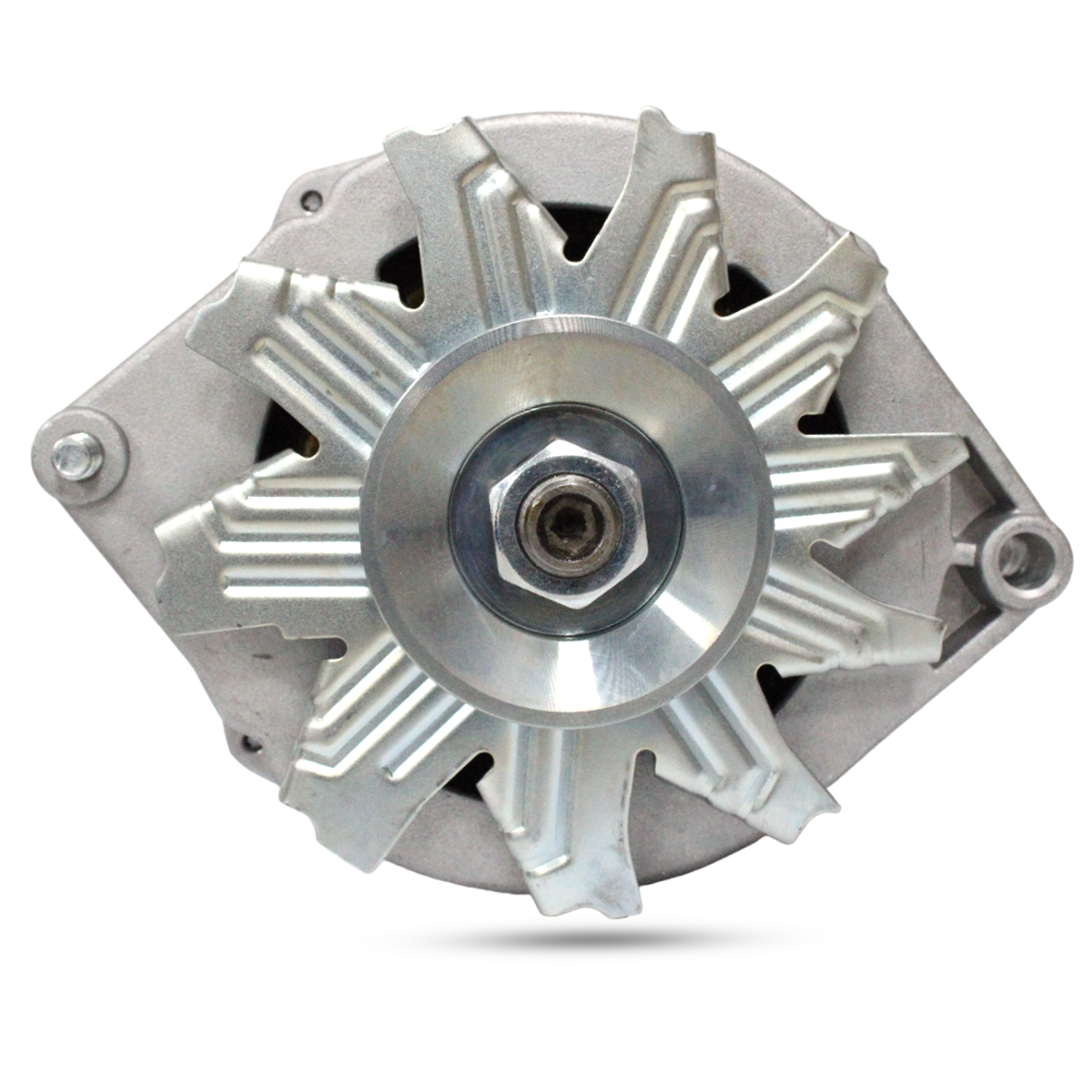 Rear side view of 12V 72A alternator for tractors and utility vehicles