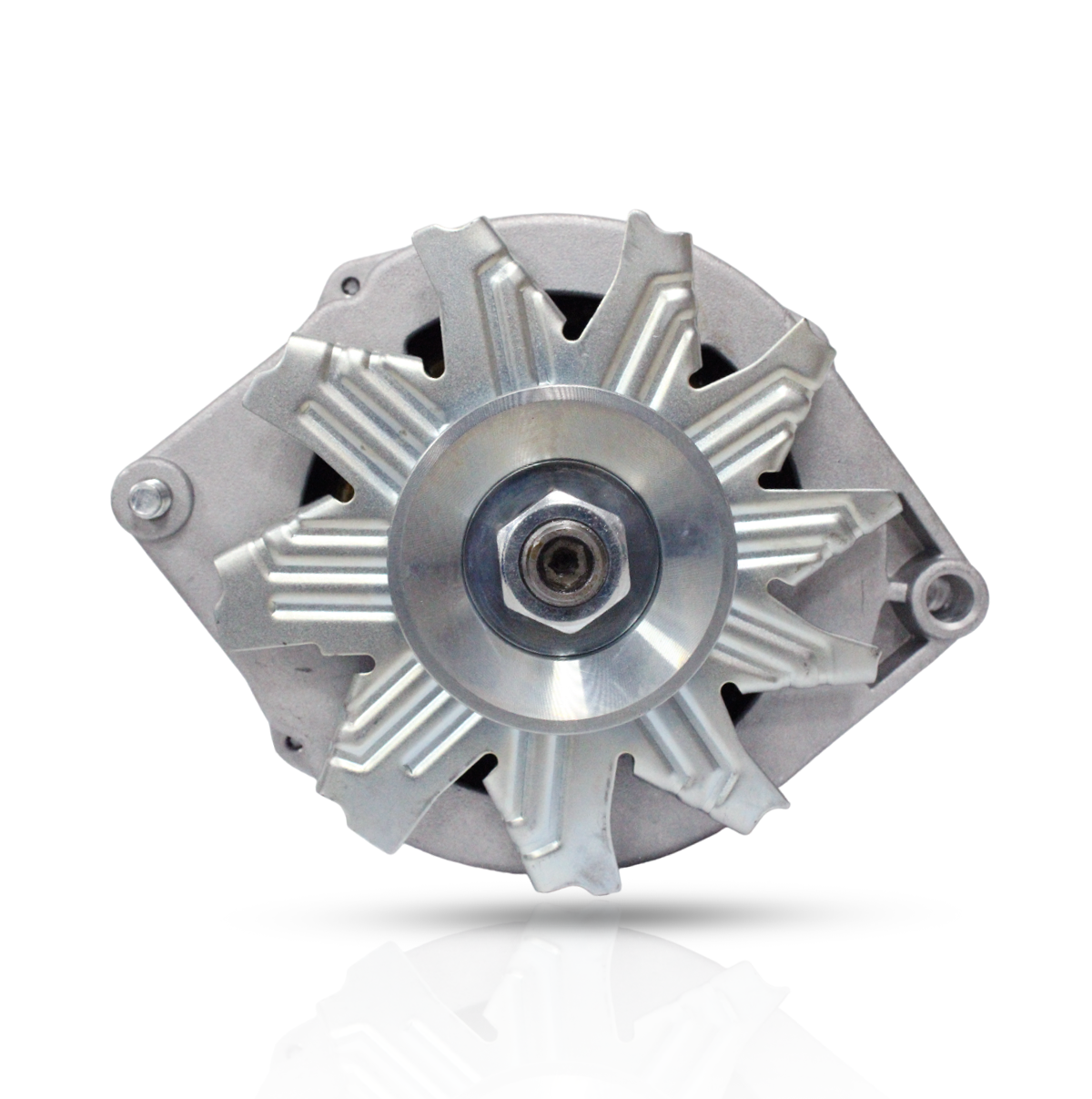 Close-up of electrical connectors – 63A Alternator for Chevy and Case 580C