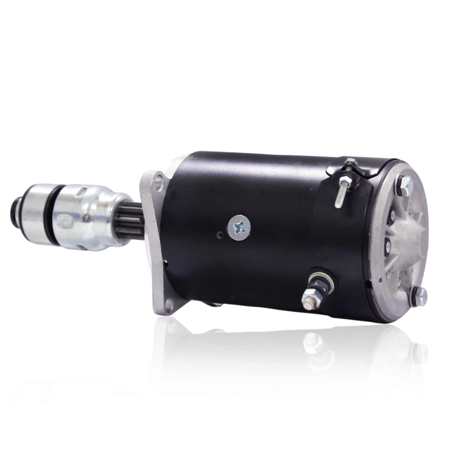  Side view of 6V starter motor compatible with Ford F-100 and F-250 tractors
