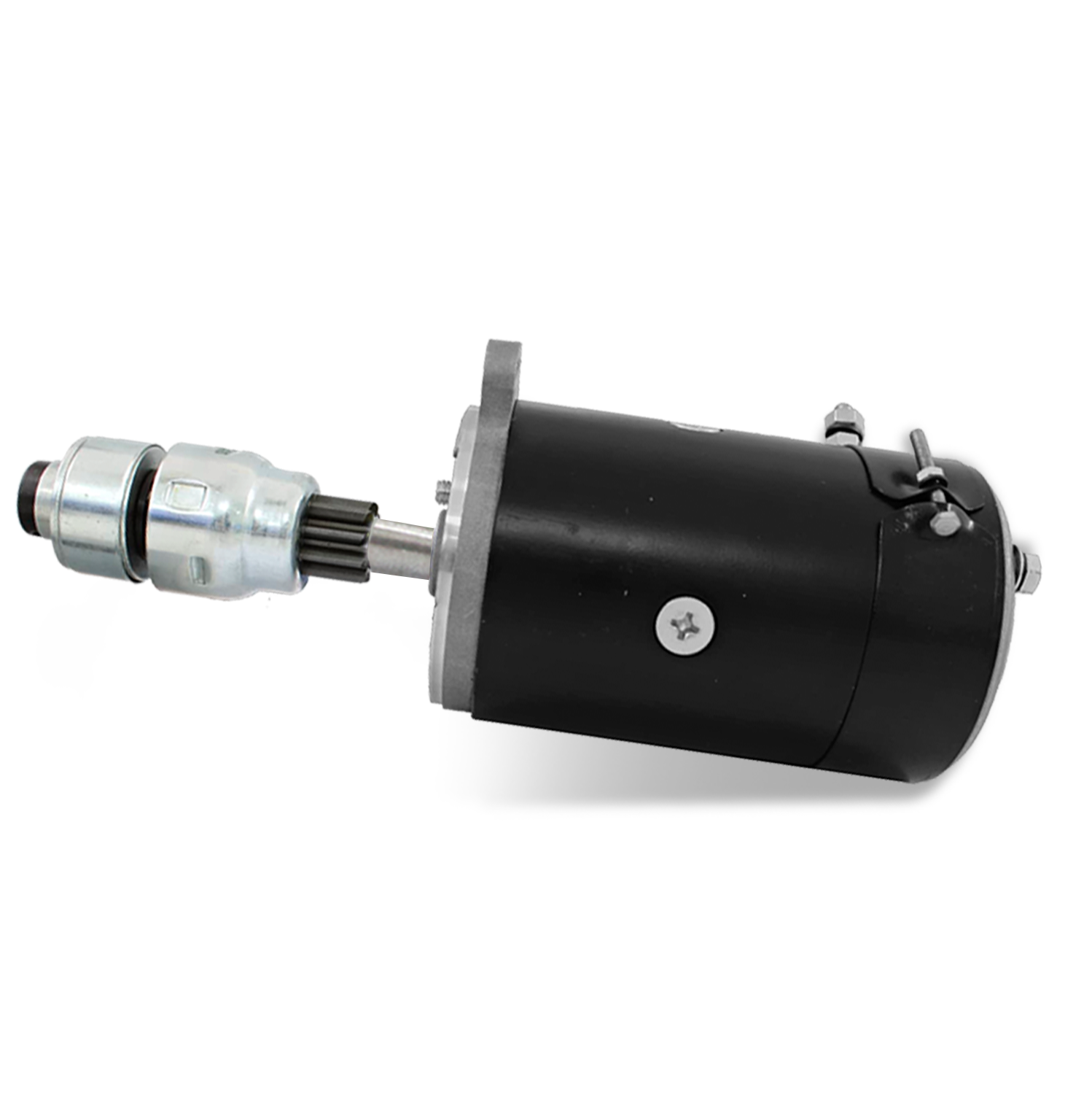  Top profile of 6V starter motor for Ford tractors and farm equipment

