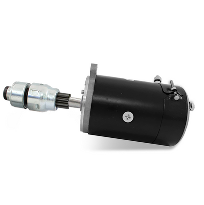  Top profile of 6V starter motor for Ford tractors and farm equipment

