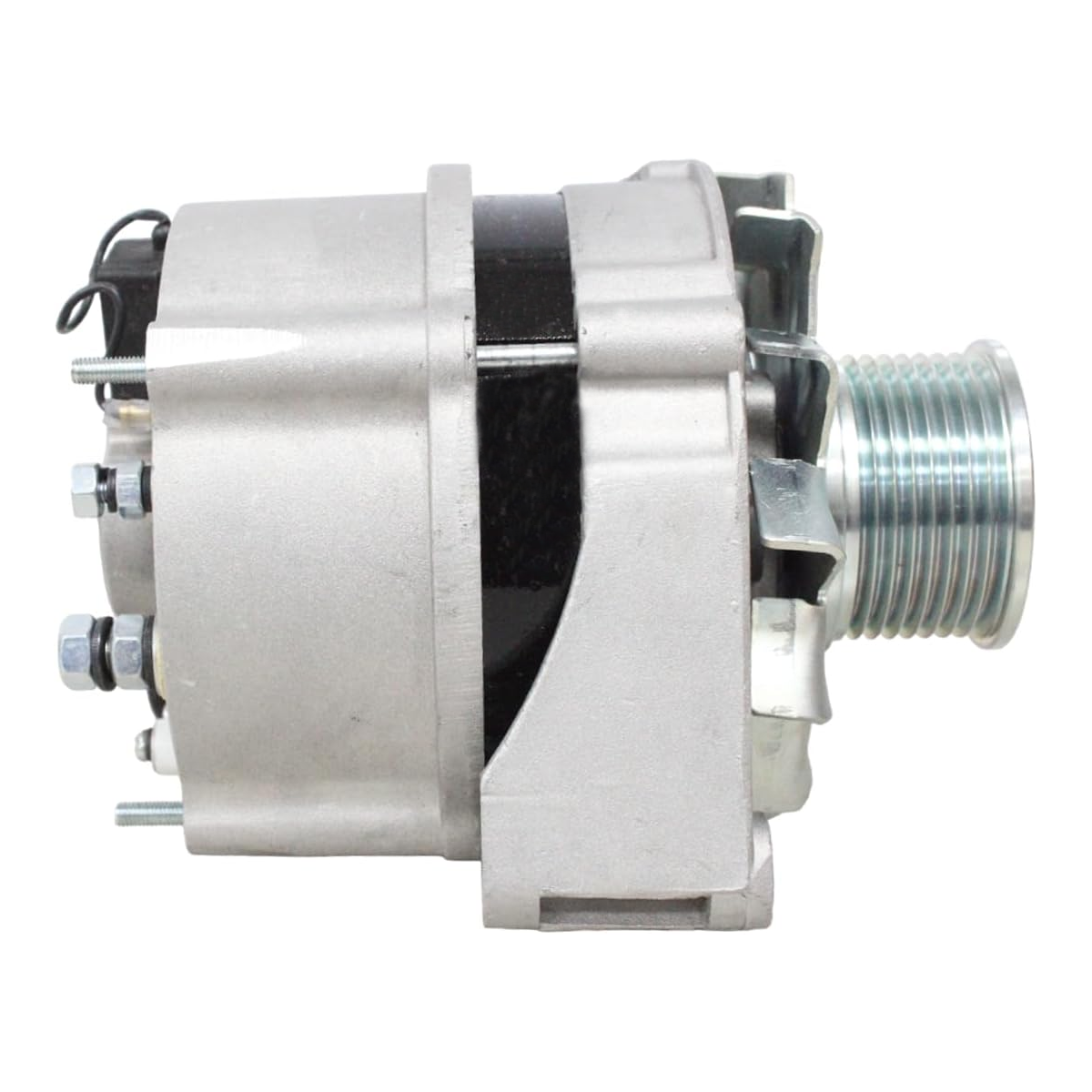 Front view of 12V 65A alternator for John Deere 1030, 1130, and 1630 tractors