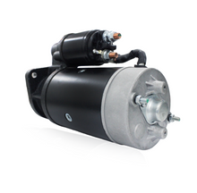 Side angle of 12V 3kW starter motor for Massey Ferguson MF-375 diesel tractors