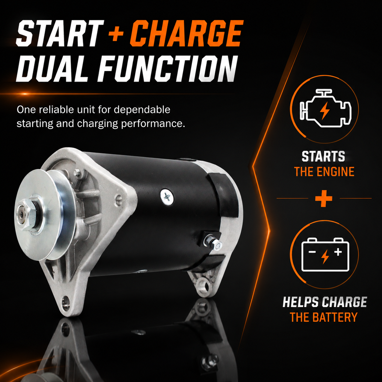 12V 23A Starter Generator fits EZ-GO GXT Medalist MG2 TXT (1980-2008)