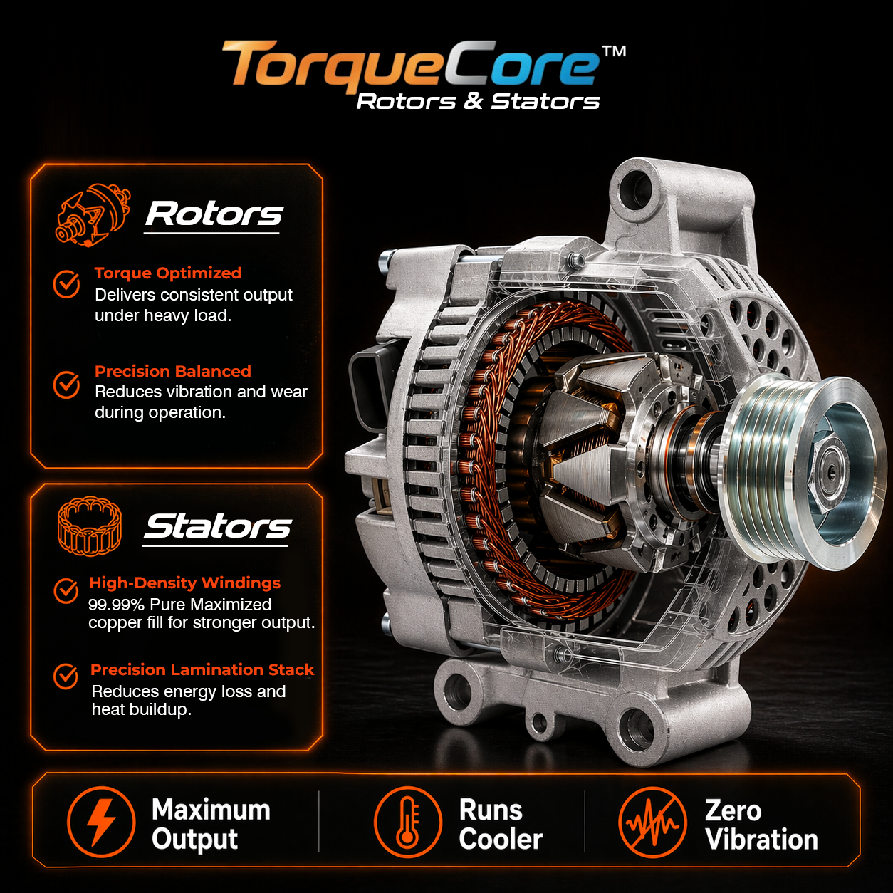 12V 95A Alternator fits Ford Ranger (1996-2000) 7750N-6G1
