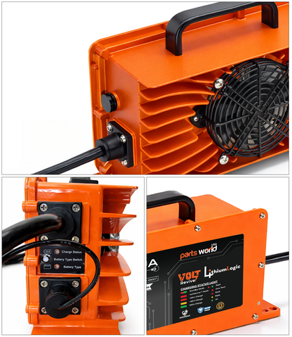 LithiumLogic™ 48V (Max 58.4V) 20A battery charger with SB50 plug