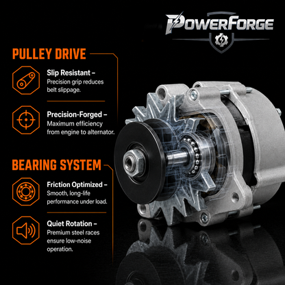 12V 72A Alternator fits Allis Chalmers 7000 7010, FORD 296C (1985-1992)