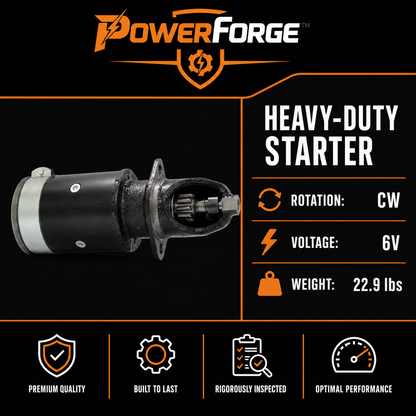 6V Starter Motor fits International Farmall H 1939-1953,Farmall MTA
